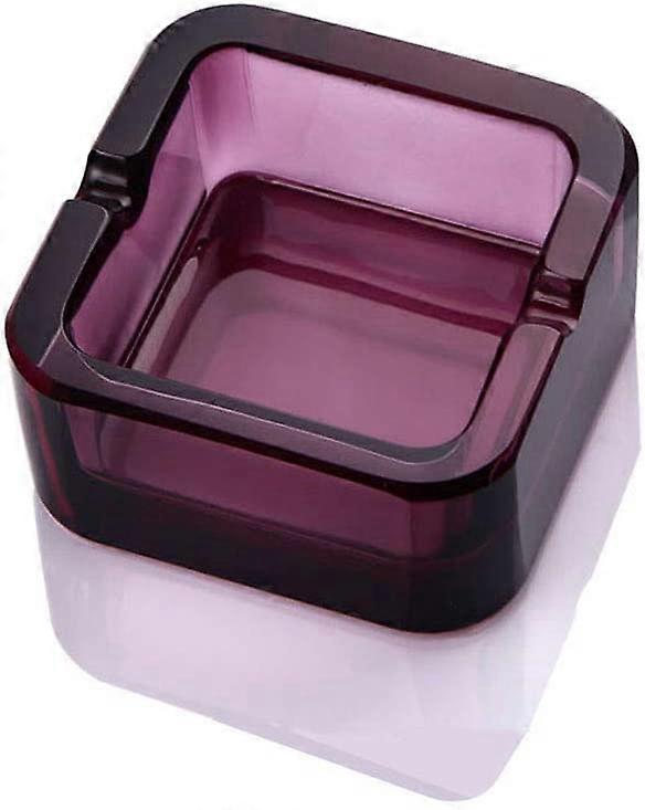 Ashtray, crystal glass ashtray (Purple, small)