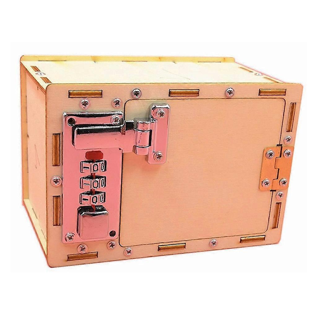 DIY Safety Box Model Kits Strongbox Cryptex Mechanical Toy Brain Teasers