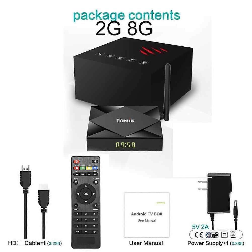 Tanix TX6S Android 10 TV Box Allwinner H616 4G 32G/64G com 2.4G/5GHz Wifi BT4.2 100M Lan VS W2 X4 HAKO PRO