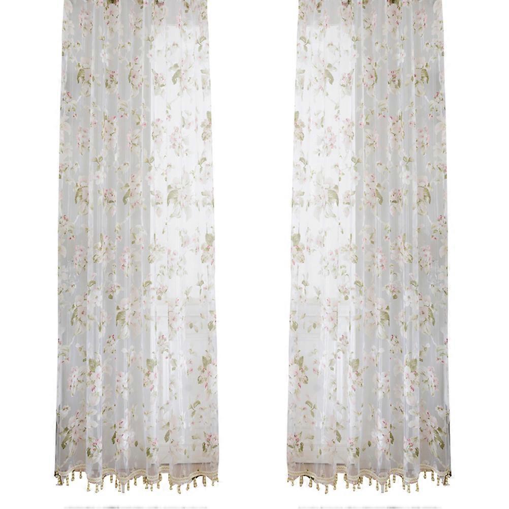 Transparent Curtains Window Screen Window Drapes Door Scarf Window Sheer Window Decor