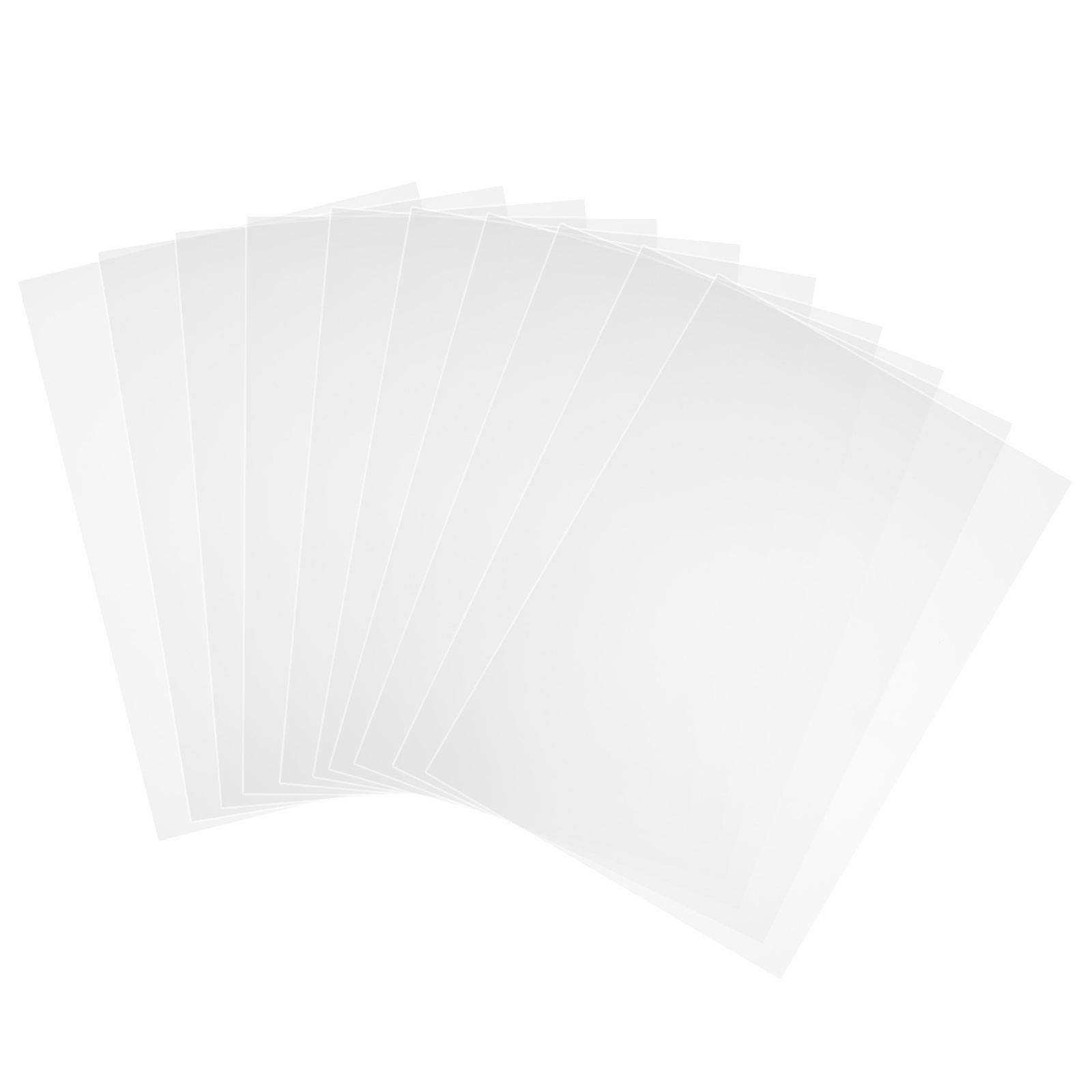 10pcs Transparent Sheets Baffle Sheets PC Board Decoration for DIY Projects