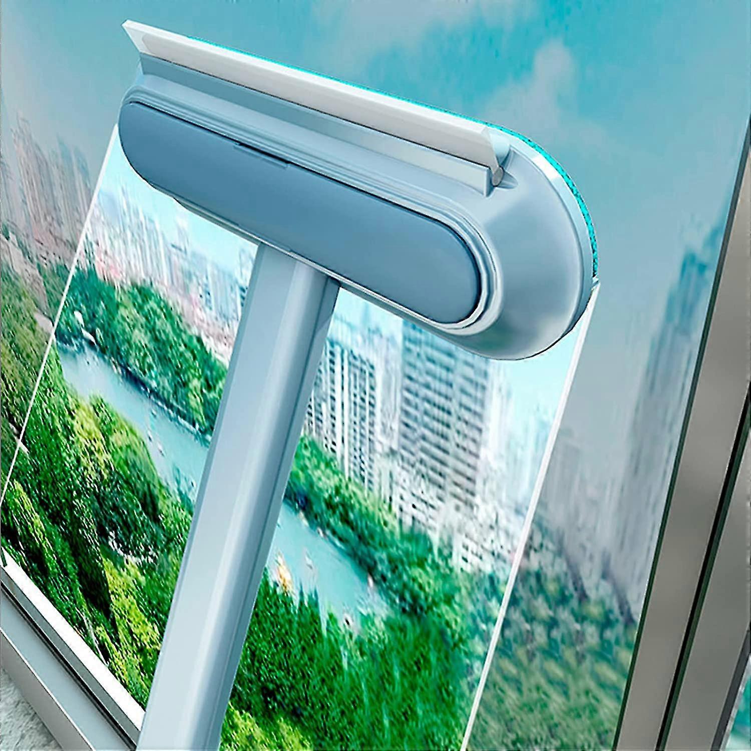 4 In 1 Window Screen Cleaner Brush, Window Squeegee, Window Track Or Seal Cleaning Tools With Handle