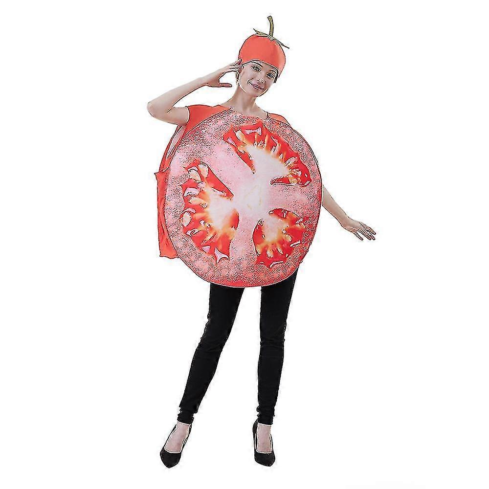 Halloween Fruit Slice Costume Tomato Cosplay Bodysuit