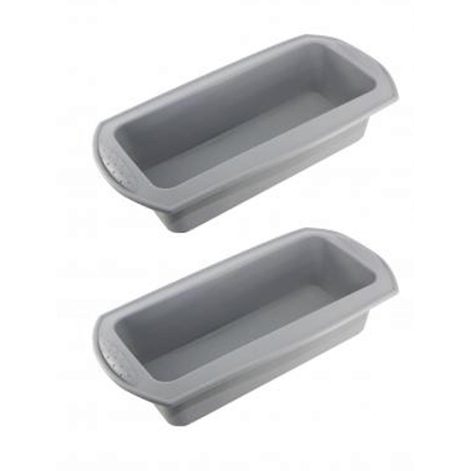 QingHai 2Pcs Rectangle Silicone Cake Toast Bread Loaf Mold Bakery Kitchen Baking Mould