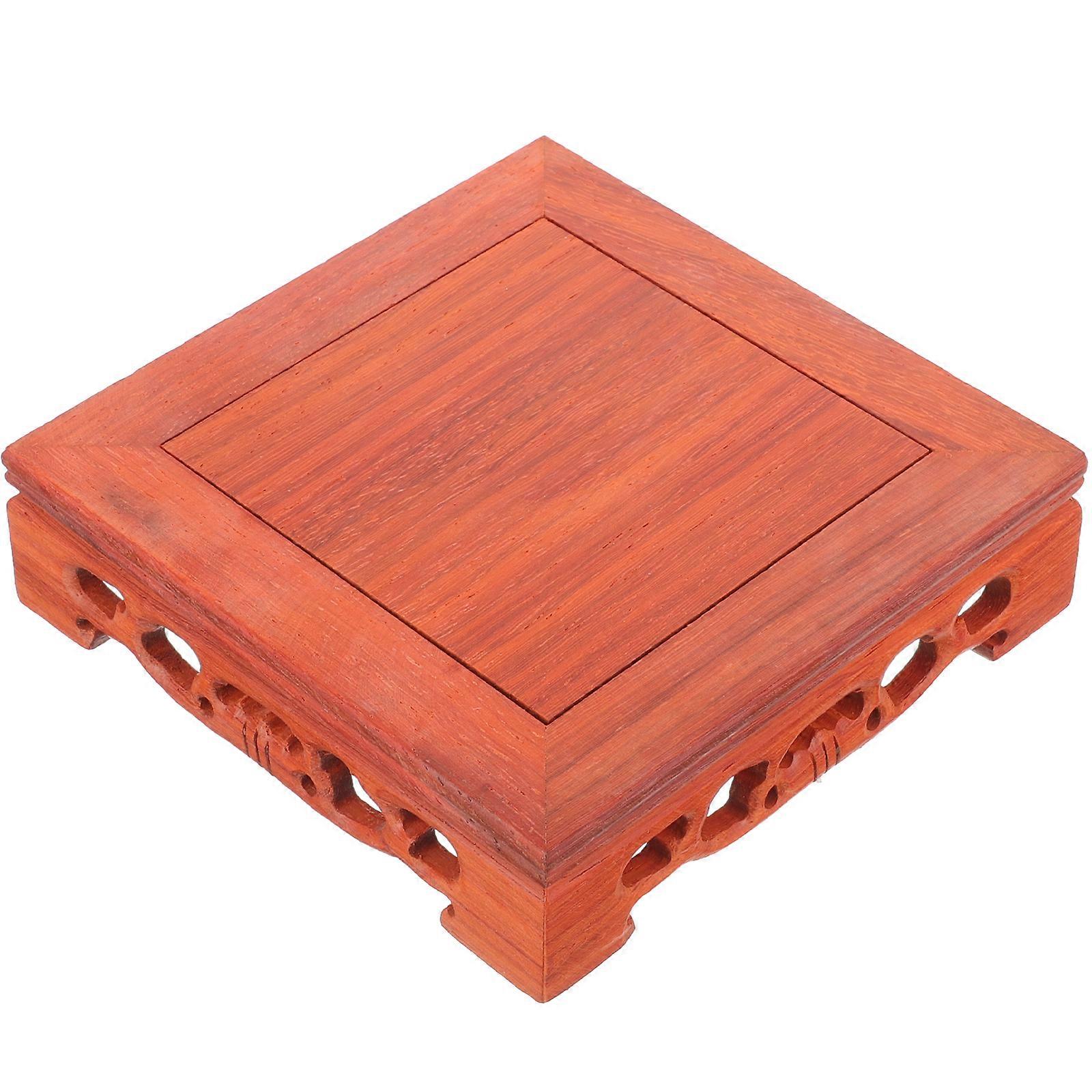 Wood Base Teapot Base Tabletop Wood Base Vase Display Stand Handicraft Base