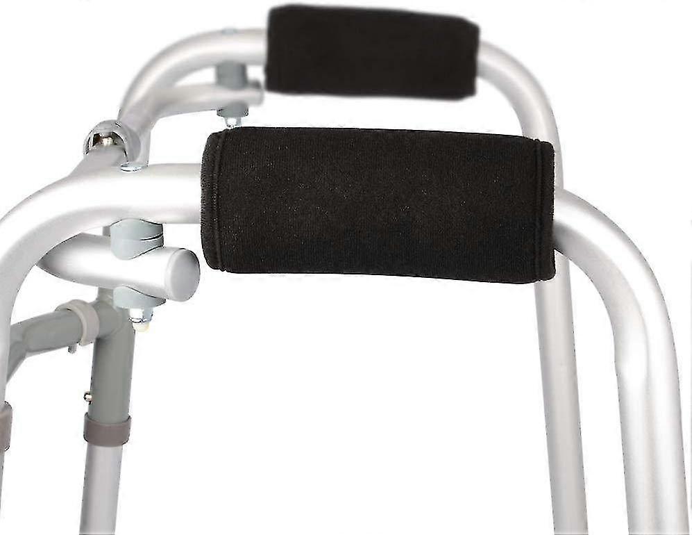 Padded Walker Hand Grips, Soft Comfortable Cushion Rollator Handle Covers Walker Grip Pads For Walker Rollator Crutch Wheelchair, Non-slip Breathable 