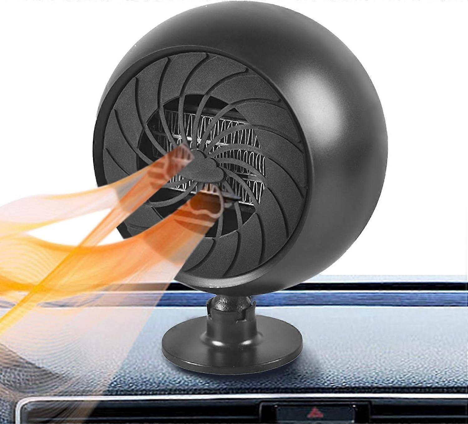 Promotional sales Portable Car Heater Fan, 12V Fast Heating Defroster Defroster Defogger, 2 in 1 Heating Cooling Dryer Rotary Heater Fan