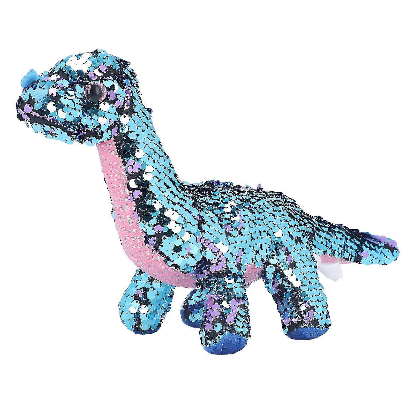 Pailletten Dinosaurier Spielzeug Wende Glitzer Pailletten Plüschtier Spielzeug für Kinder Festival Geburtstagsgeschenk