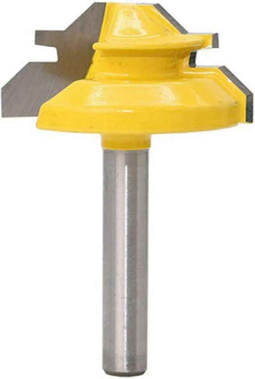 1/4 Shank 1-3/8 Diameter 45 Lock Miter Router Bit