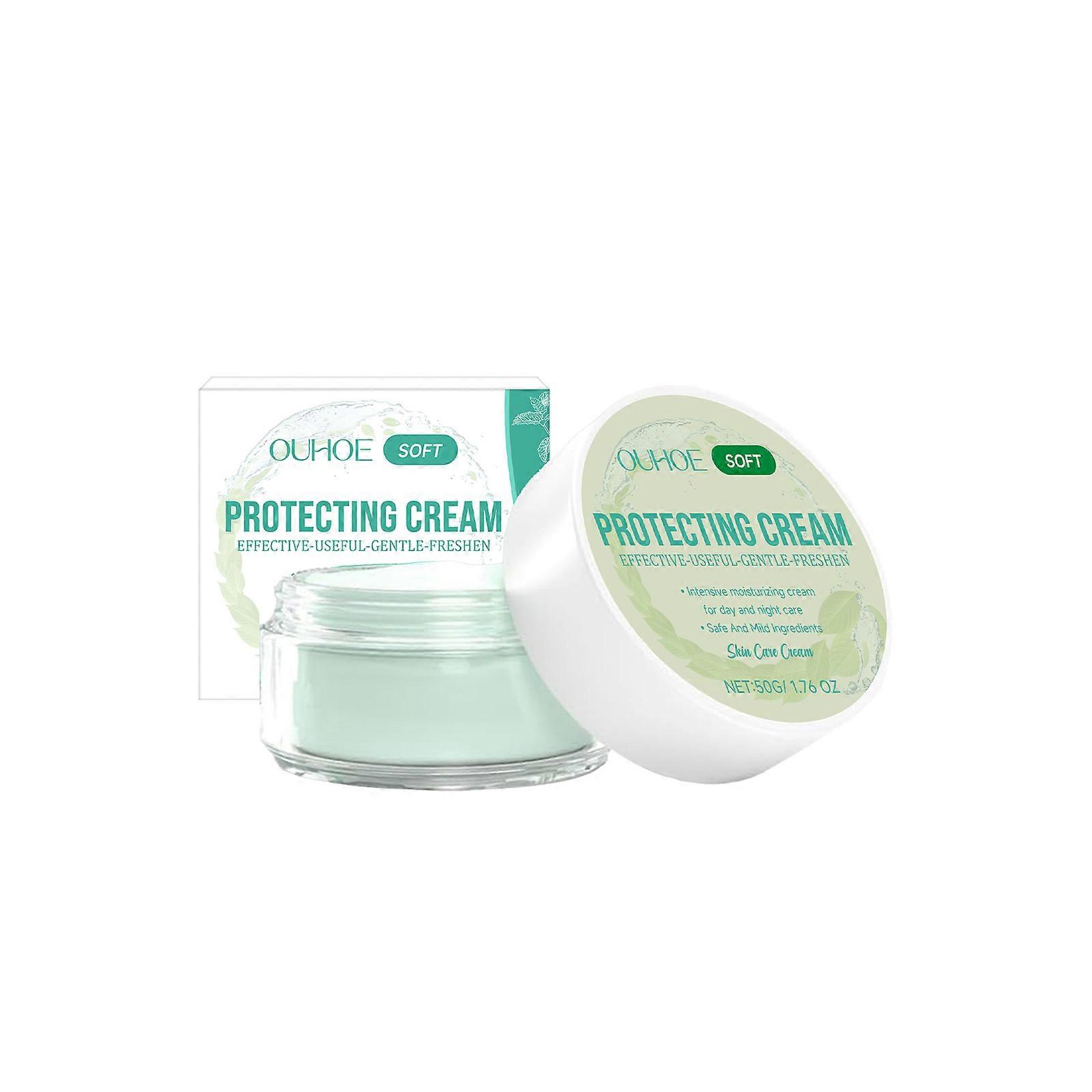 フェイシャルモイスチャライザー - ハイドレーティング、アンチエイジング、グリセリン&ペパーミントエキス配合ブライトニングクリーム