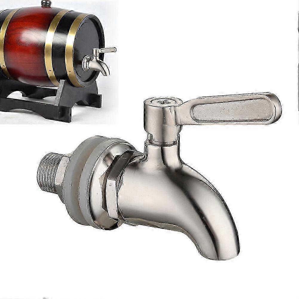 Edelstahl Zapfhahn Wasserhahn 16mm Weinfass Getränk Getränkespender NeuP20211224567