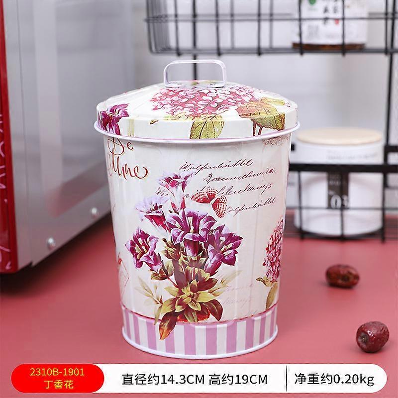 Creative Flower Pattern Biscuit Box Useful Snack Storage Box European Candy Storage Box