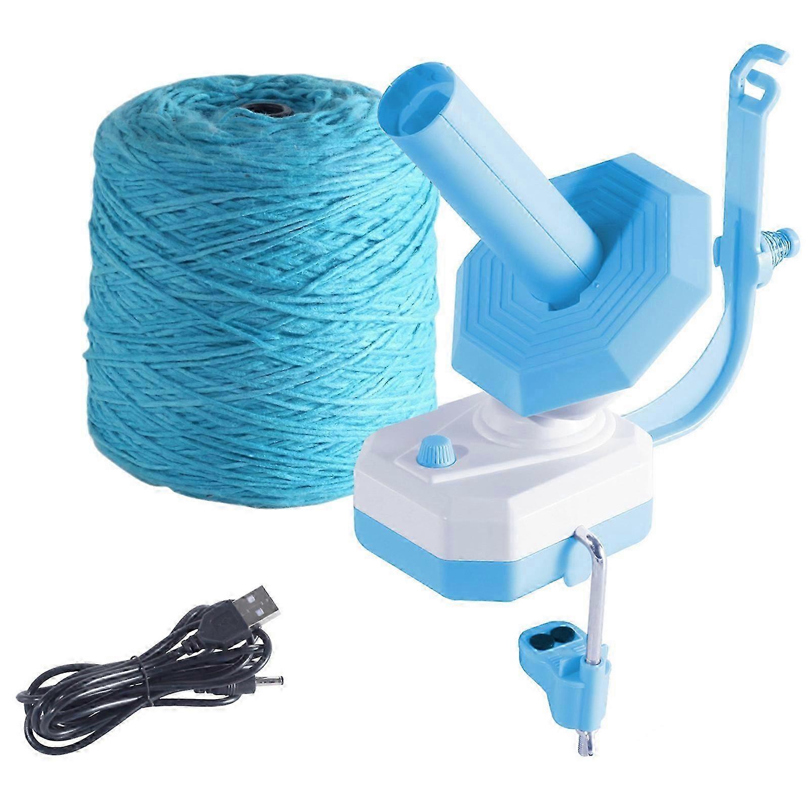 Automatisk garnbollsupprullare, 10 ounce kapacitet, elektrisk garnbollsupprullare stickverktyg