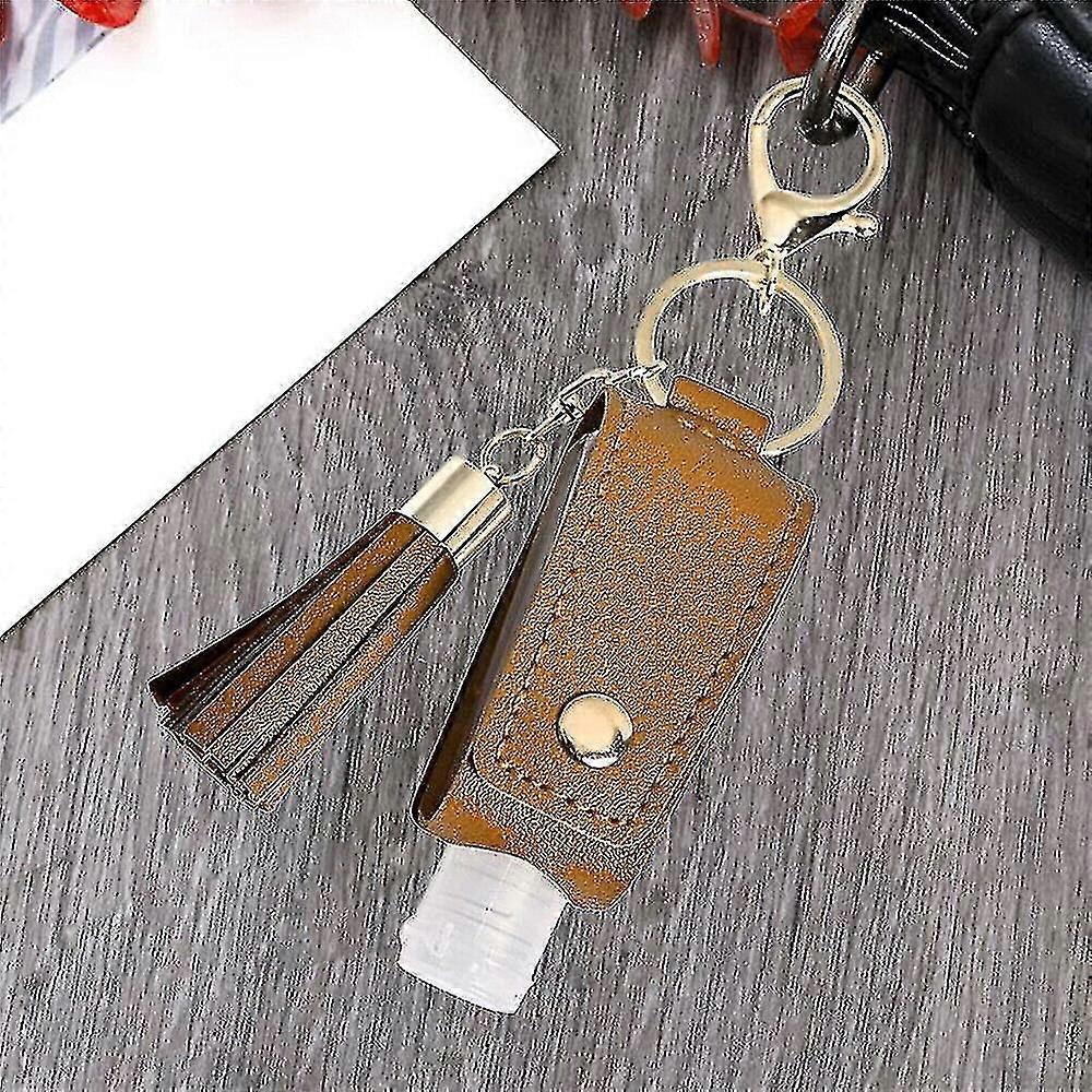 Jubee 30ml Portable Handed Sanitizer Holder Travel Empty Bottle Tassel Keych