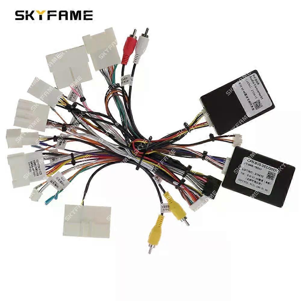 Si applica all'adattatore per cablaggio a 16 pin per auto Canbus Box Decode Android Radio Power Cabler per Prado 120 LC120 Land Cruiser 120