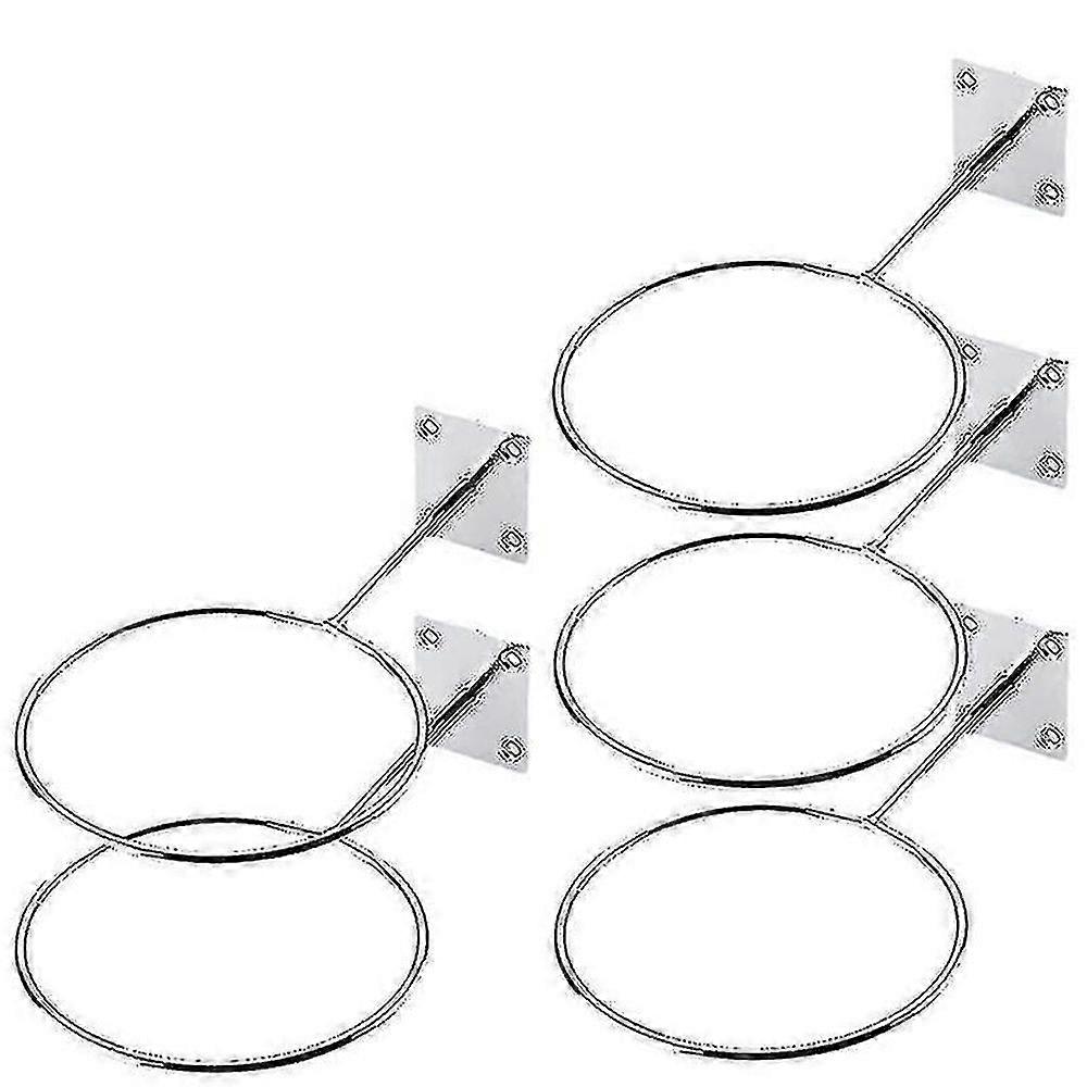 ウォールマウントボールホルダー - 5個パック - バスケットボールバレーボールディスプレイオーガナイザー