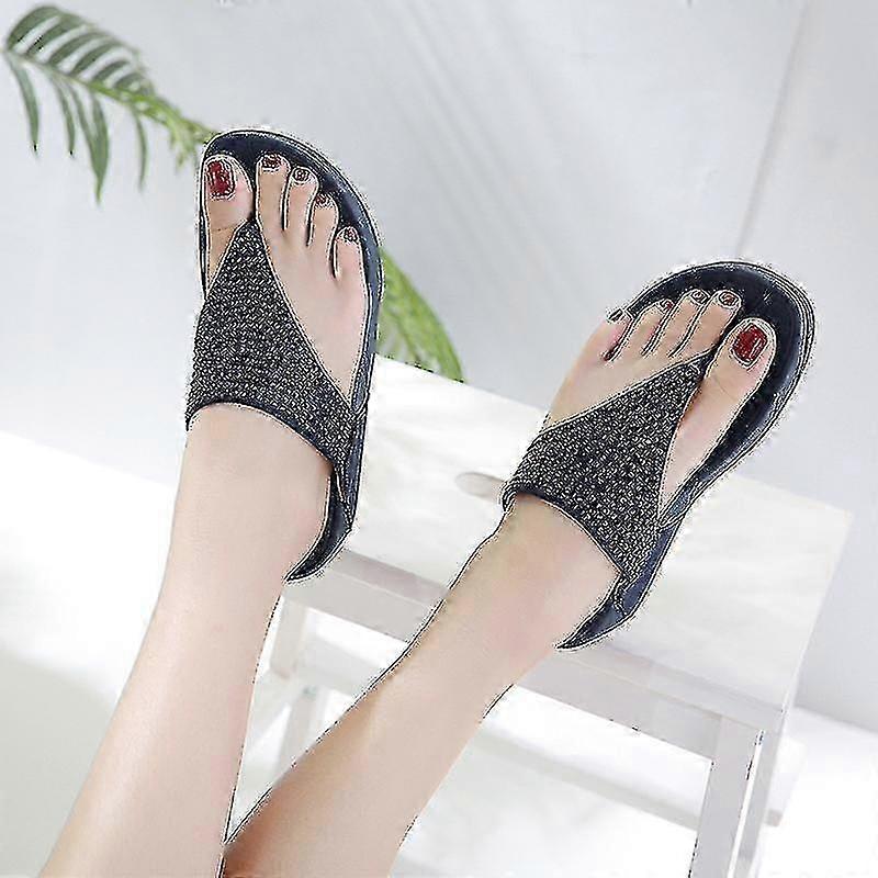Womens Glitter Toe Post Sls