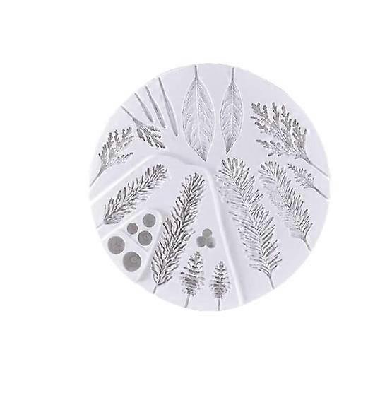 Moulds ,Chocolate Silicone Leaf Shape Moulds with Flexible Silicone Material Stencil for Wonderland Party Fa