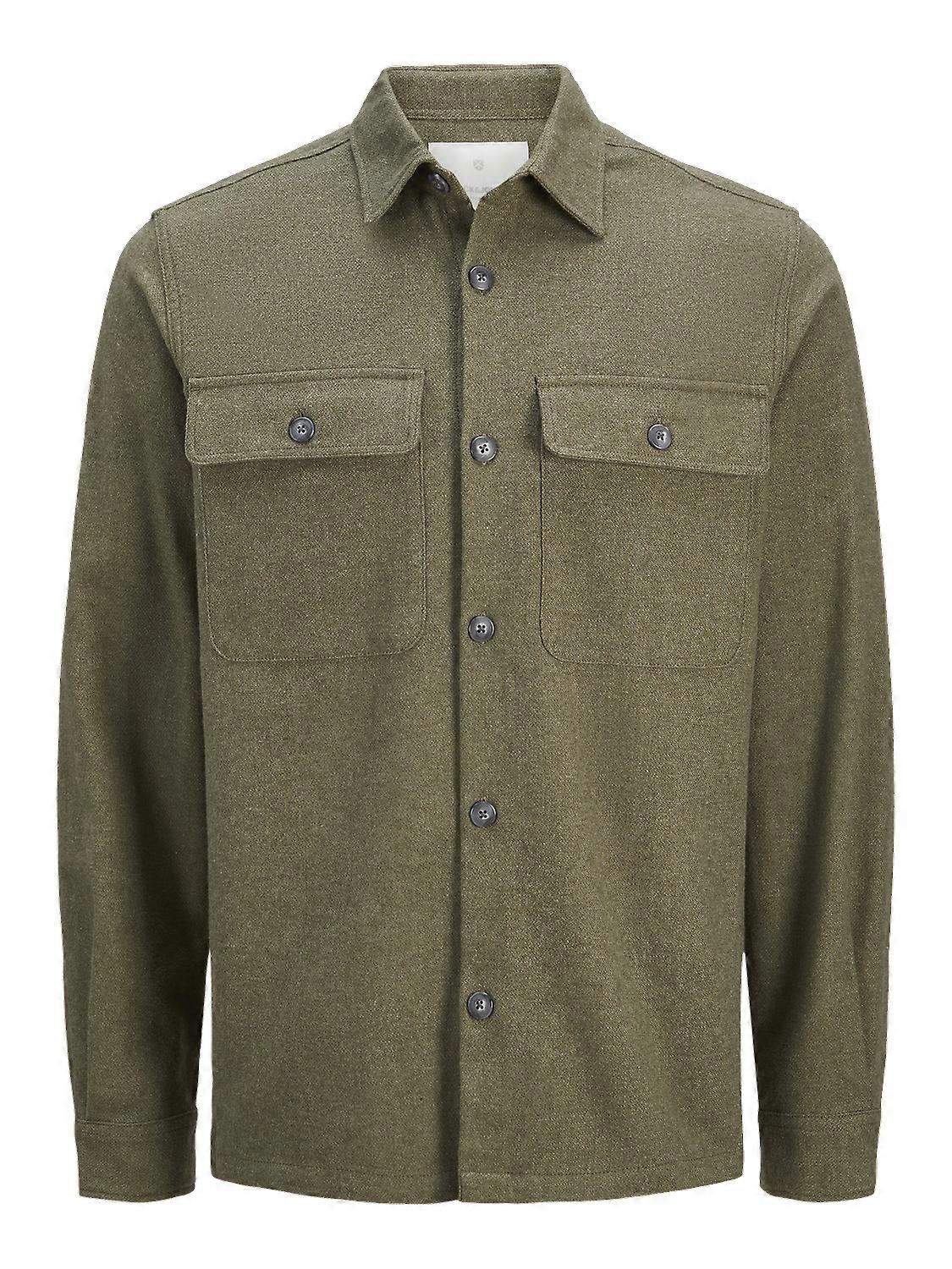 Jack & Jones Jprraymond Melange Solid Ls Overshirt Sn