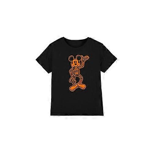 Disney Childrens/Kids Mickey Mouse Skeleton T-Shirt