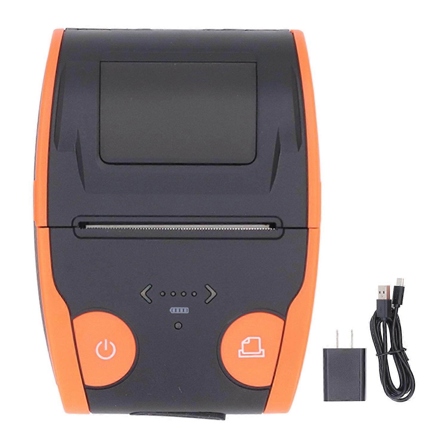Bluetooth Receipt Printer Portable Mini Thermal Bill POS Pocket Ticket Printer with Power Display AC