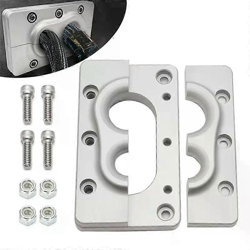 Billet Aluminium CNC Fire Wall Pass Through Bracket för Holley Terminator X Max