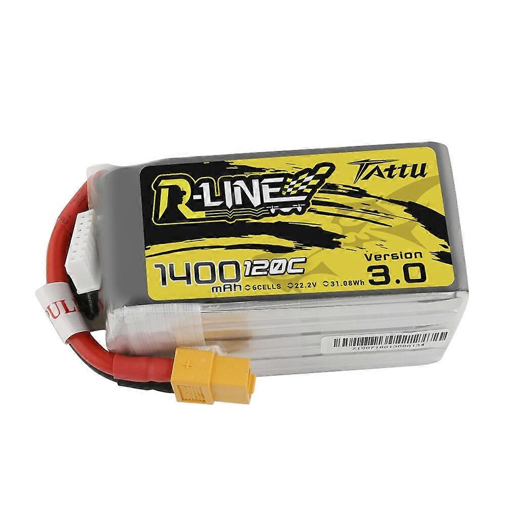 TATTU R-LINE 3.0 6S 22.2V 1400mAh 120C 6S1P LiPo Battery XT60 Plug for iFlight Nazgul5 V3 FPV Racing