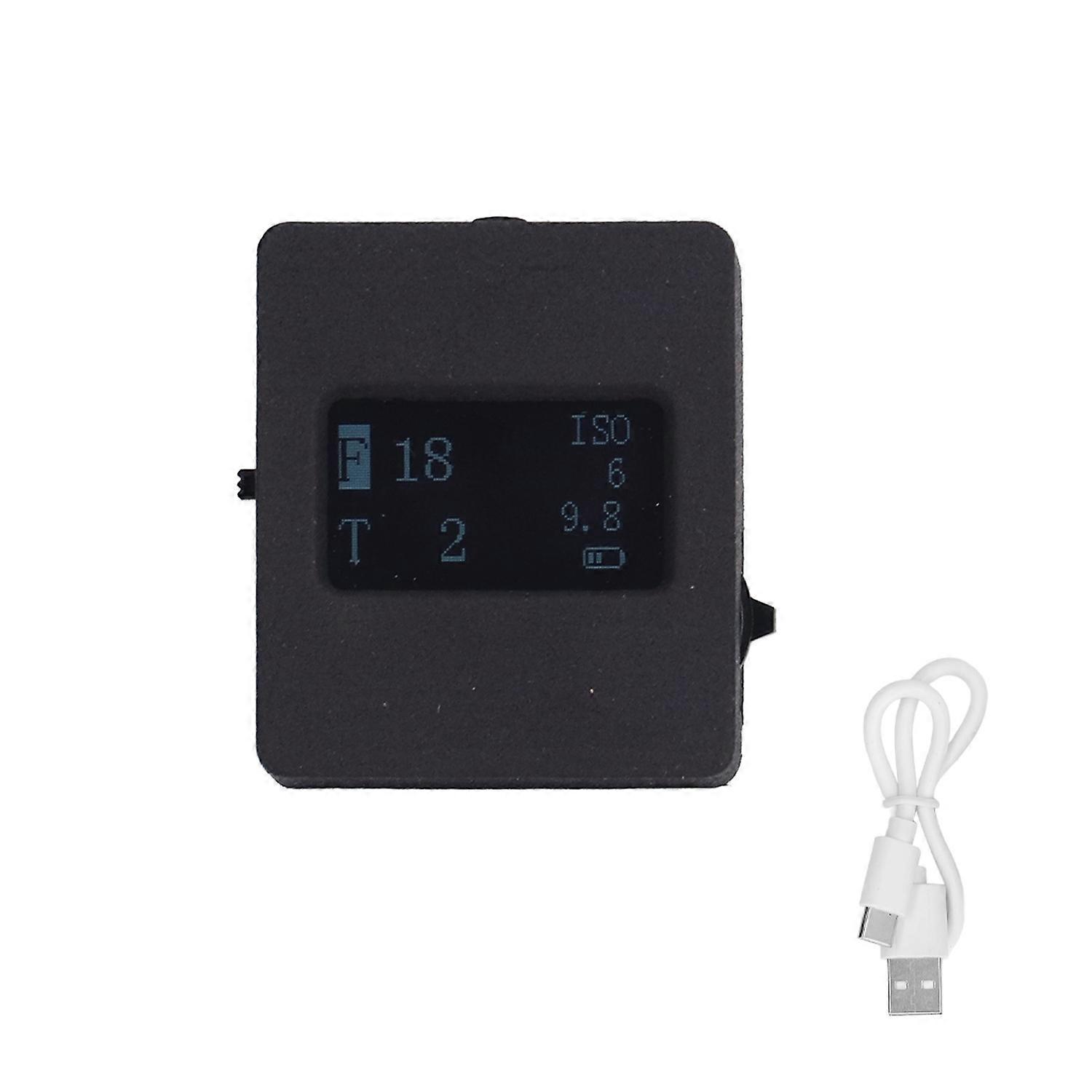 Light Meter Cold Hot Shoe Fixing Photography Top Reflection Photometer with USB Cable HY‑201X