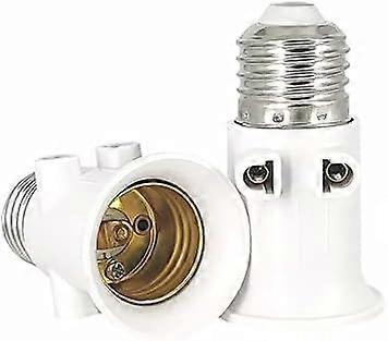 7.5x4.3cm 2pcs E27 Socket Lamp Holder Adapter Convert to E27 Socket and Socket