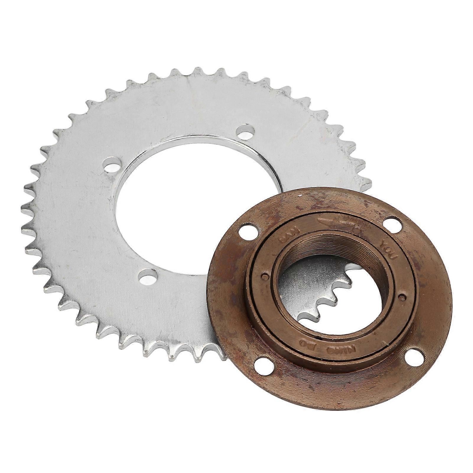 4 Hole Toothless Freewheel Stable Performance Good Toughness T8F 44T Rear Chain Sprocket Kit for Miniature Motorcycles ATVs