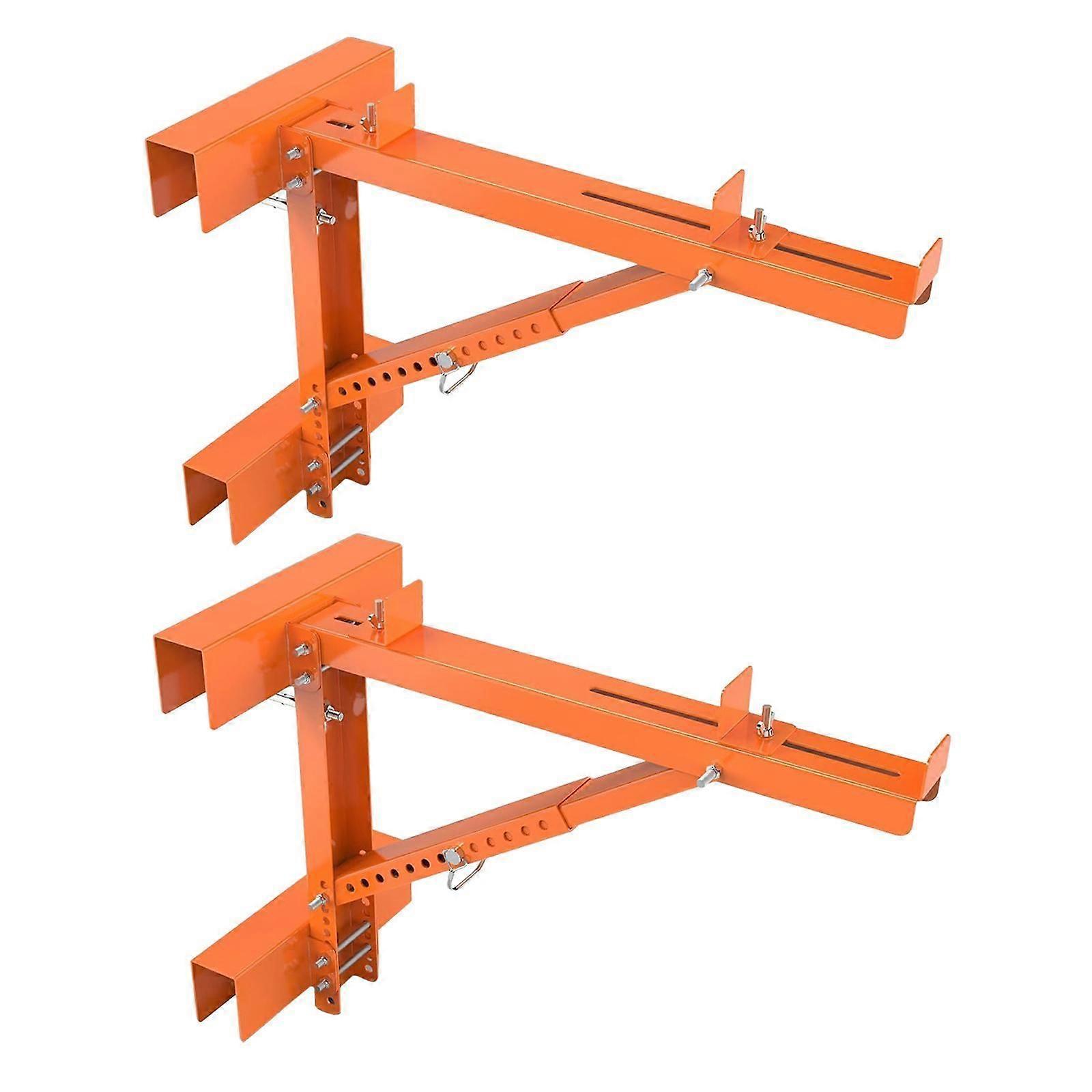 2pcs סולם ג'ק פיגום סוגר סולם יציב גובה מתכוונן מייצב סולם