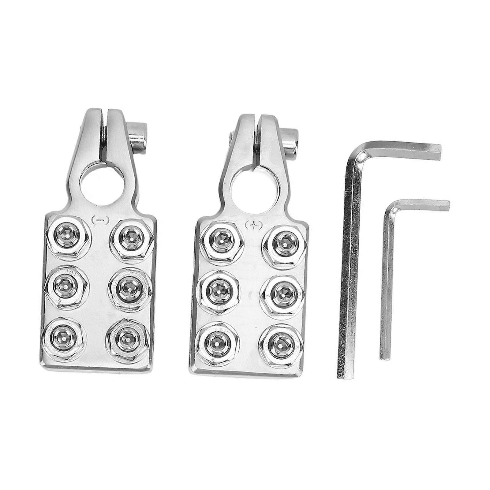 2 Pcs 12 Way Battery Post Terminal Ends Distribution Block Bus Bar 8AWG to 4/0(XL) AWG for SAE DIN EN Tapered Top Post MK280