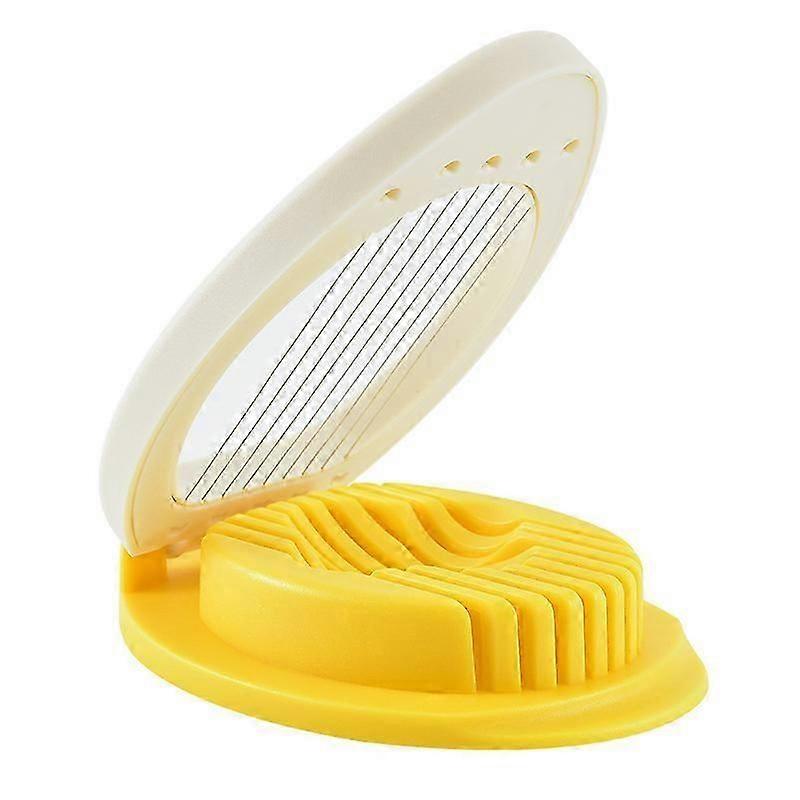 Egg Slicer Cuts Hard Boiled Eggs into Even Slices