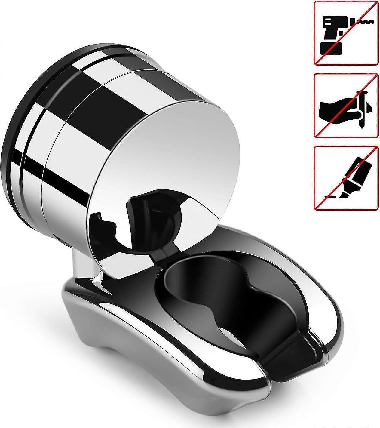 Shower Bracket, Adjustable Shower Suction Cup Wall Mount Shower Head Holder Bathroom Accessory