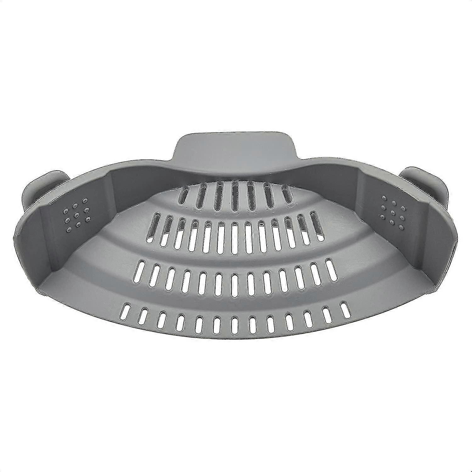 Noodle Strainer, Kitchen Drainer Silicone Pot Side Vegetable Drainer