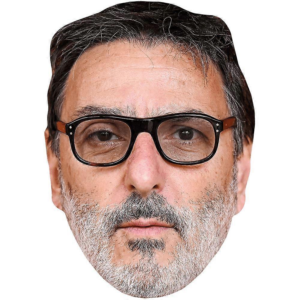 Yvan Attal (Glasses) Celebrity Mask, Flat Card Face