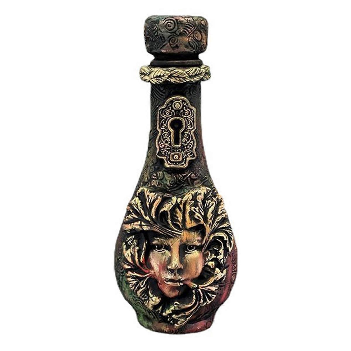 Retro Decorative Bottles, Retro Decorative Ornaments, Celestial Decor Moon, Jar Potion Bottle C