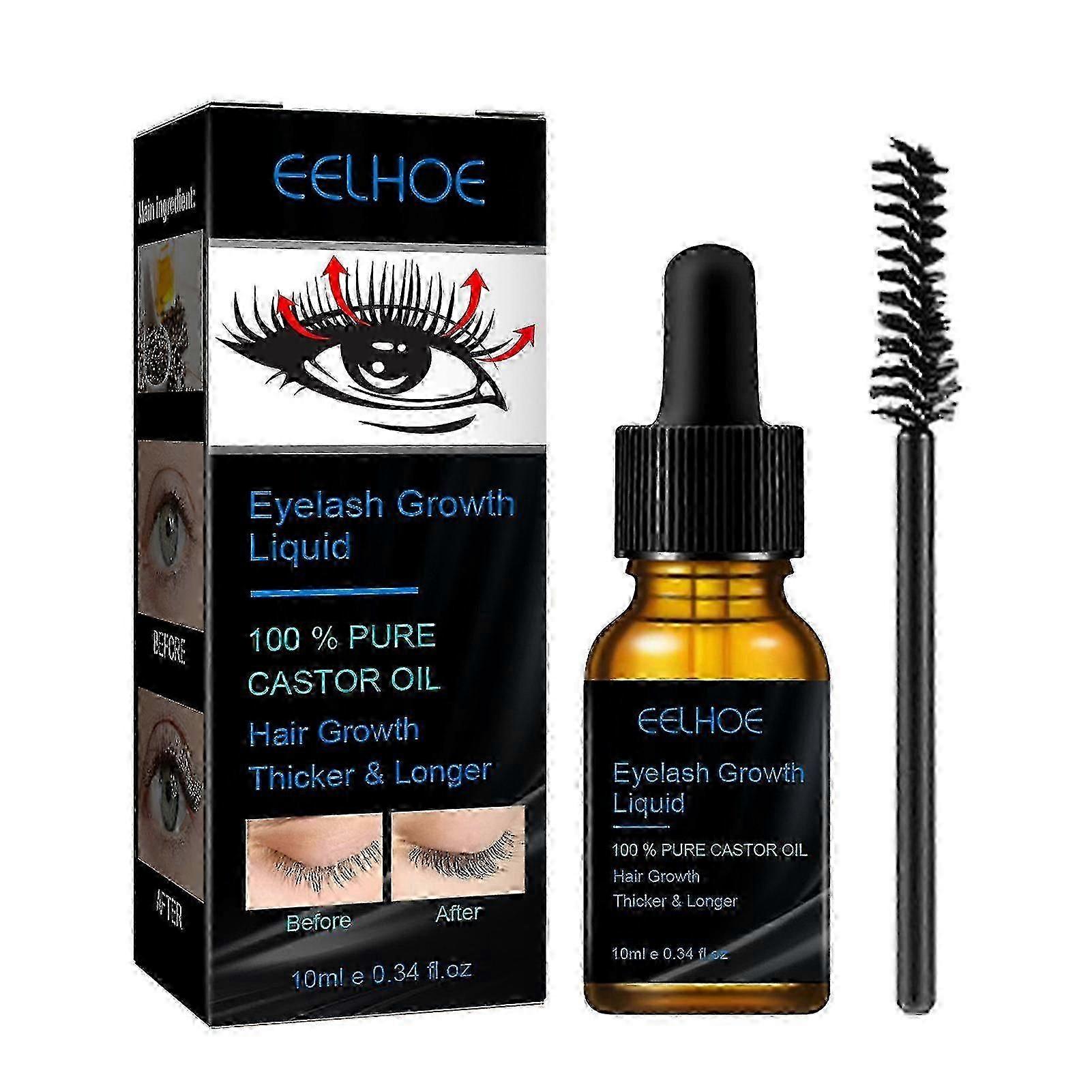 EELHOE Eyelash Growth Serum Enhancer Lash Boost Serum για Μακρύτερες Πληρέστερες Παχύτερες Βλεφαρίδες 10ML/ Bo