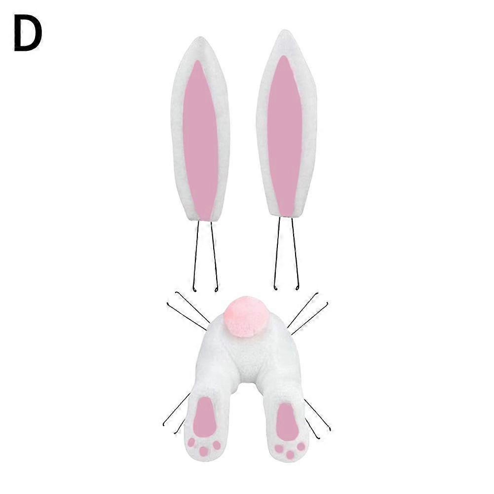 Easter Bunny Butt and Ears Wreath Attachment DIY Easter Decorations