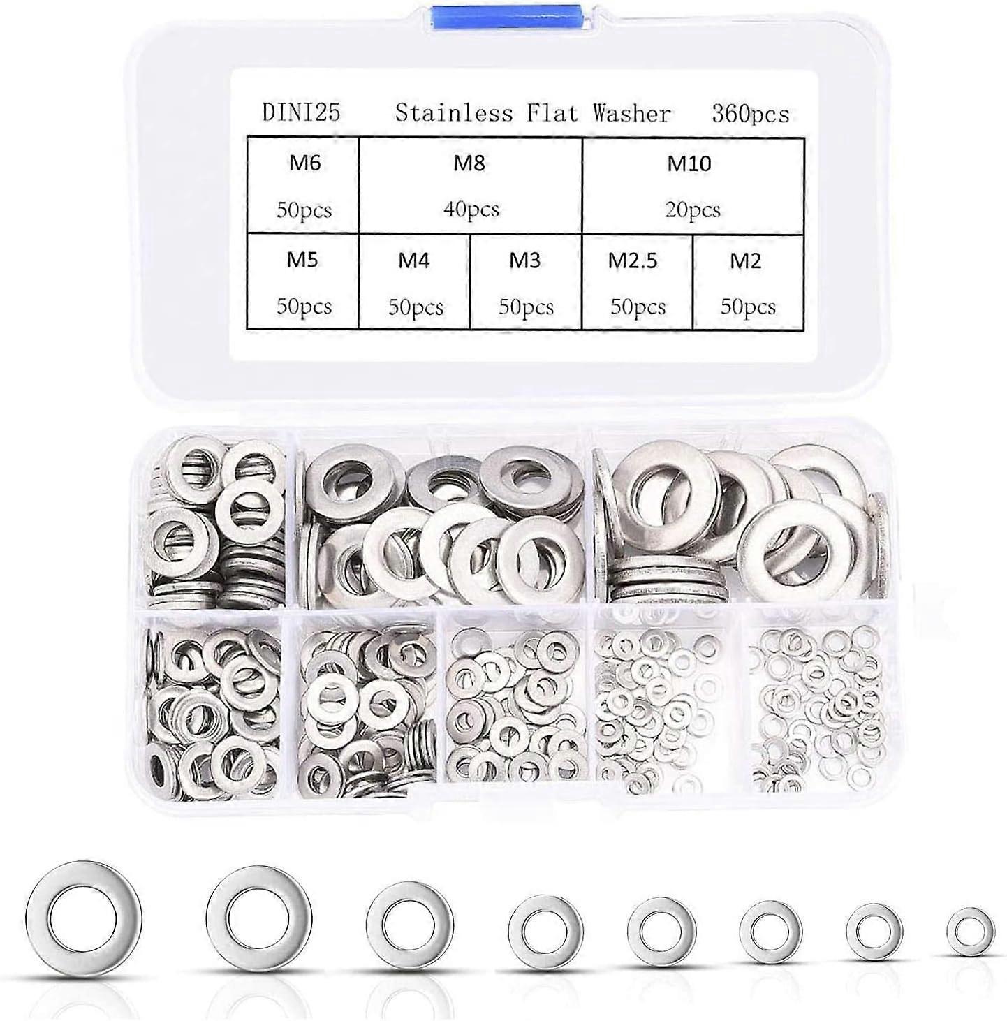 Flat washer set-M2-M10