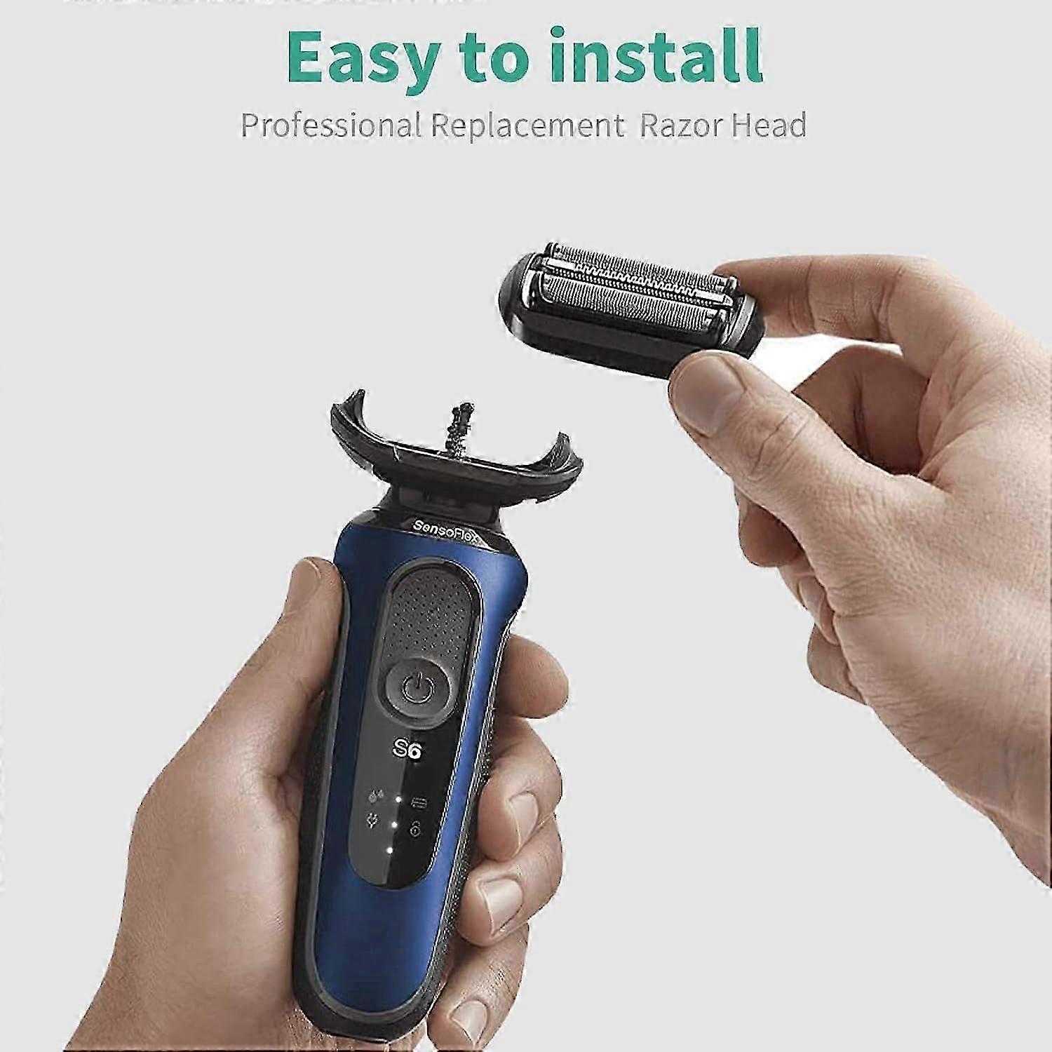Replacement Head Compatible with Braun Series 6 and 5-53B Shaver Replacement Head Compatib