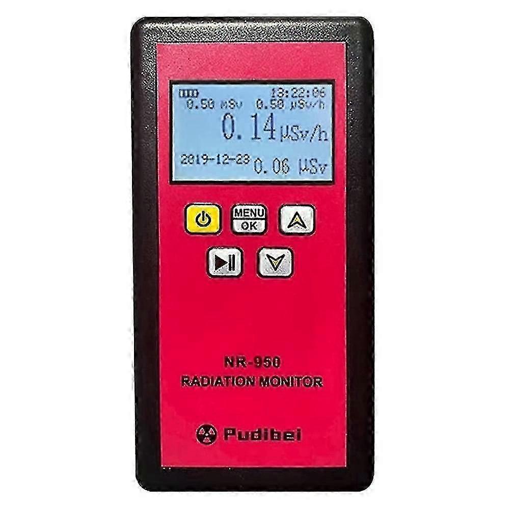 Pudibei Geiger Counter Portable Nuclear Radiation Detector Display Radioactive Tester Geiger Counte
