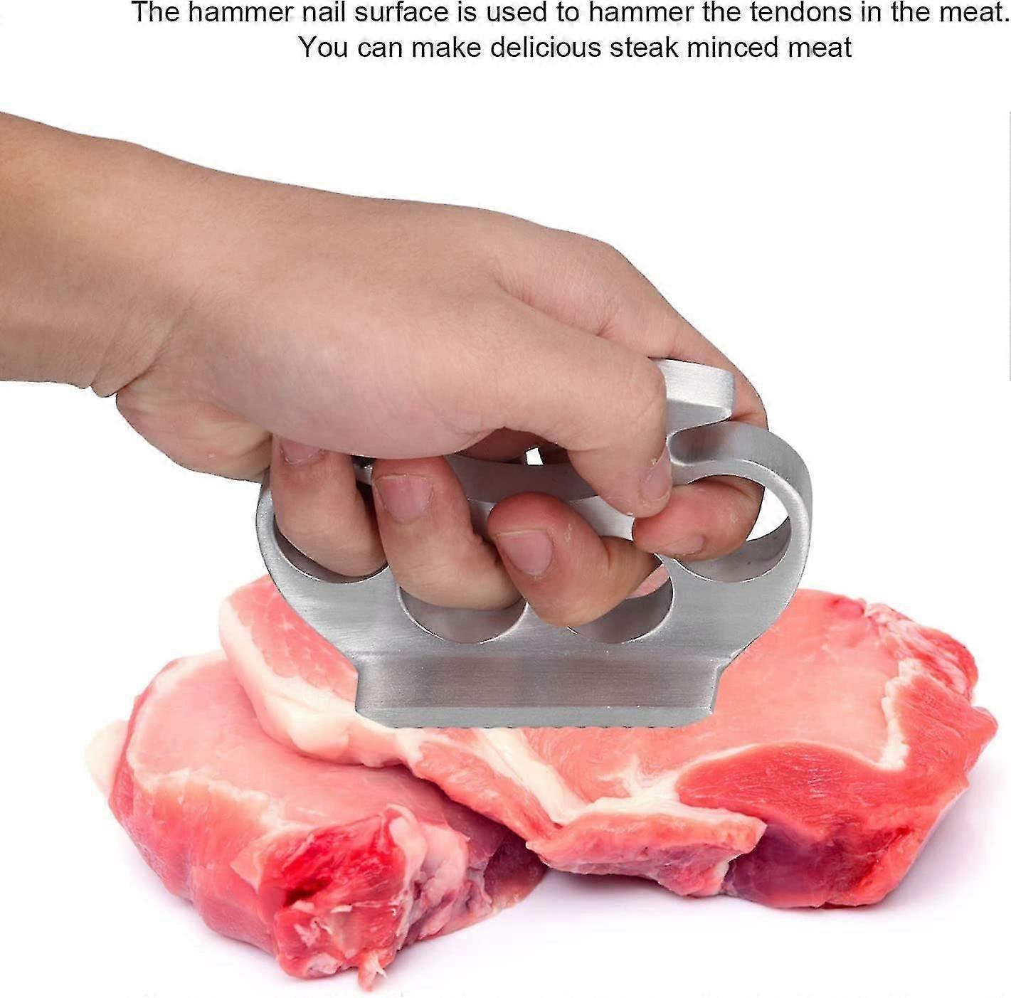 Handheld Meat Tenderizer, Zinc Alloy Meat Tenderizer, Portable Handheld Meat Tenderizing Tool, Handheld Meat Loose Hammer
