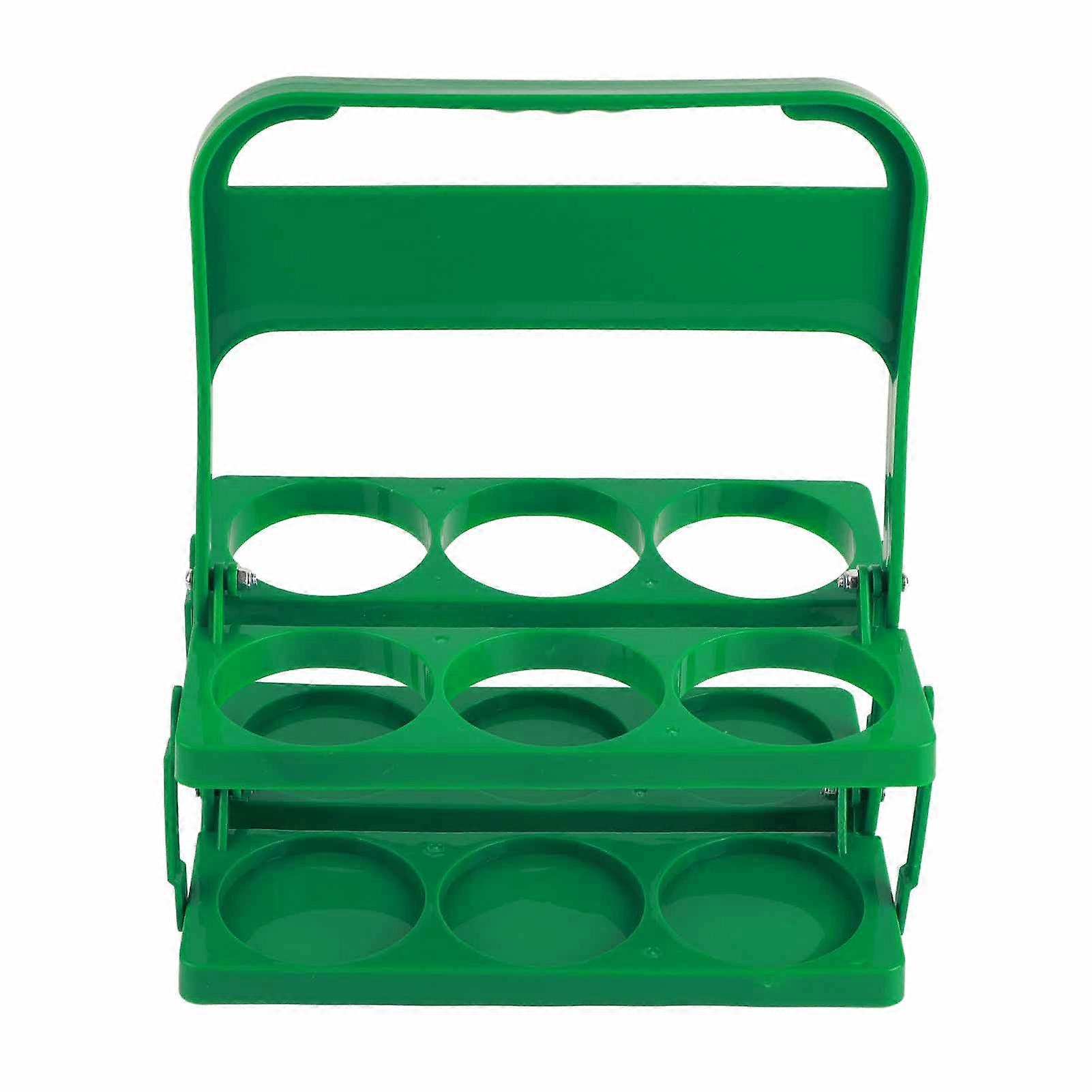 Durable Drink Container Organizer, Eco-Friendly Plastic with Rounded Edge Workmanship, Foldable Beverage Carrier for Safe and Efficient Transport