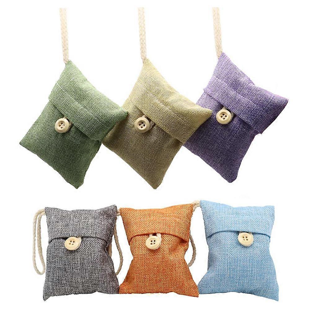 Reusable Charcoal Purifying Bag, Natural Bamboo Charcoal Air Purifier For Car, Home, And Pet Areas, Convenient Lanyard For Easy Placement