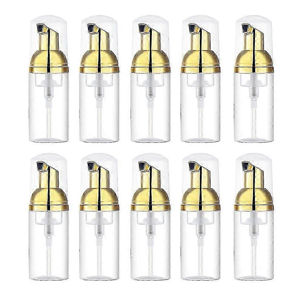10 Pcs Foam Bottle With Pump, Empty Travel Foam Dispenser For Hand Soap, Eyelash