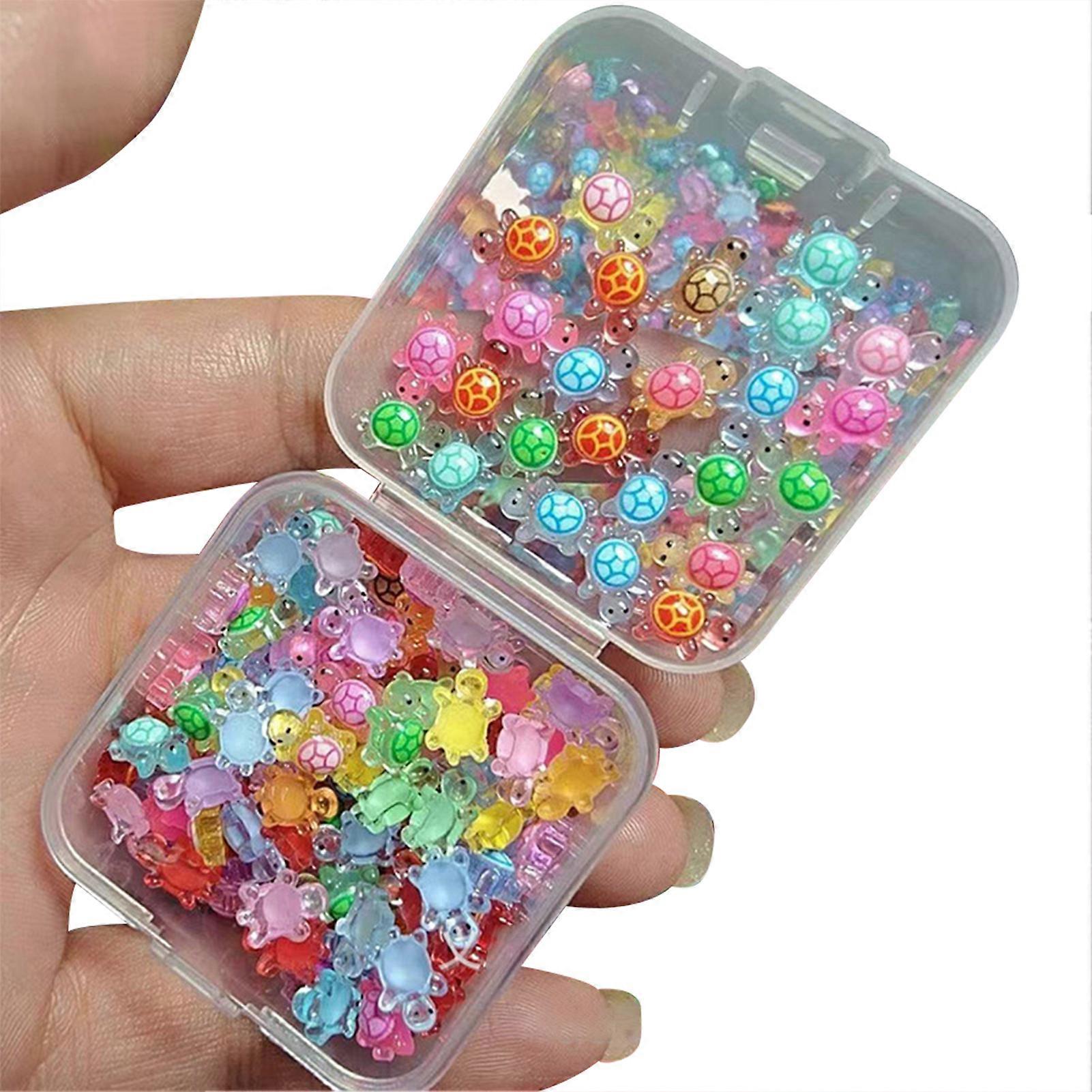 Mini Resin Animals Turtles Tiny Size Versatile Applications DIY Crafts Accessories