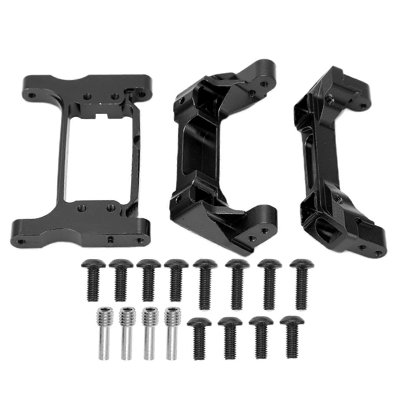 RC Bumper Set Metal Front and Rear Bumpers Aluminum Alloy Traxxas for TRX4 RC Crawler Car with Servo Bracket
