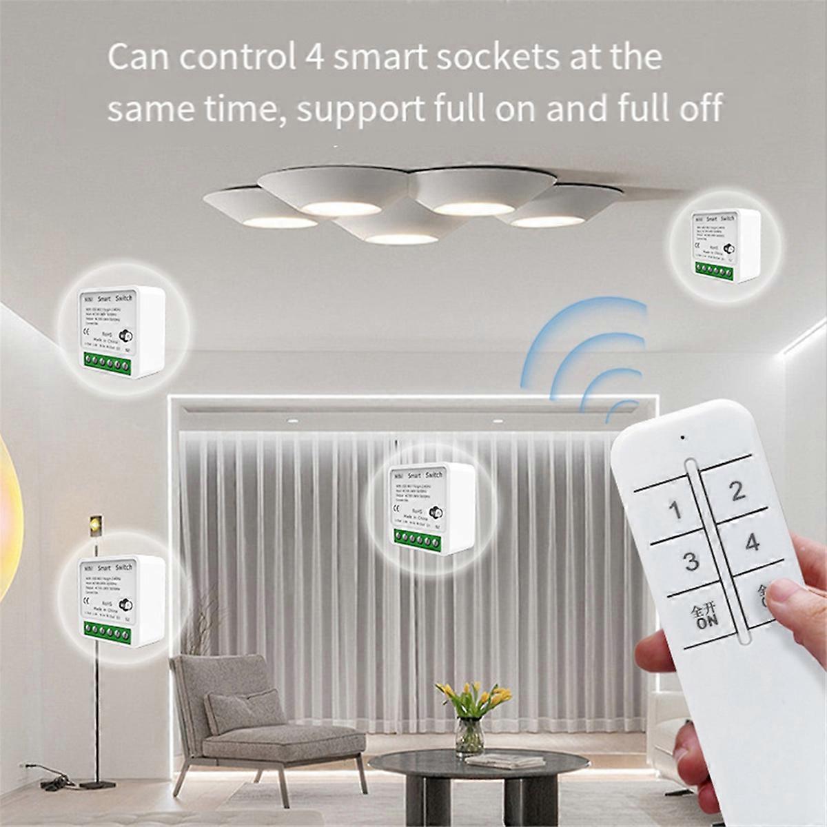 Tuya 16A MINI Interruttore Wifi Relè Timer Telecomando a 1 Via Fai Da Te