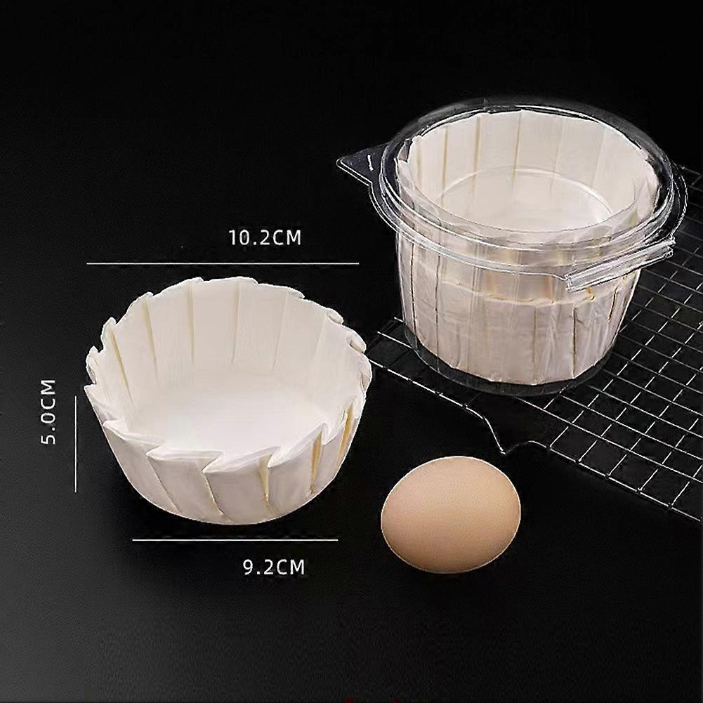 100 Pcs Non-Stick Baking Paper for Basque Cake Brown